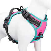 PHOEPET no-pull harness neck snap closure for easy on-and-off.