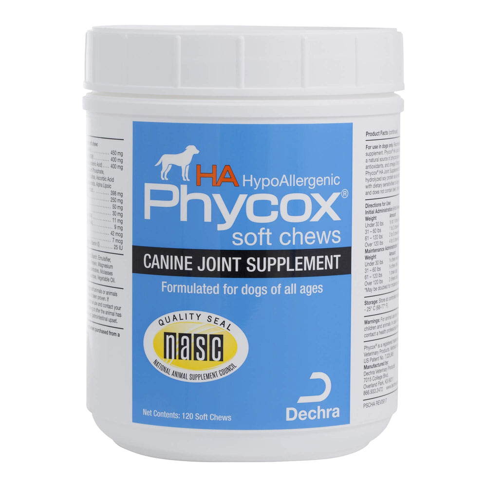 PhyCox HA soft chews bottle for dogs supports daily joint comfort