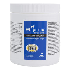 PhyCox small-bites dog joint-chews in packaging, convenient daily treat for aging joints.