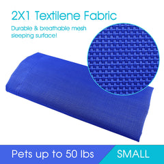 PHYEX raised pet cot's non-slip design keeps it in place