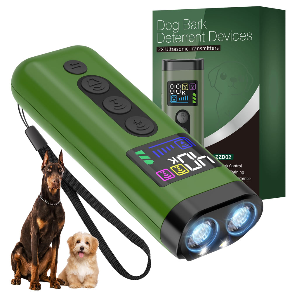 Phzibor dog bark deterrent 65ft range for effective indoor and outdoor training.