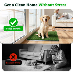 PICK FOR LIFE dog potty grass mat with easy rinse and quick dry