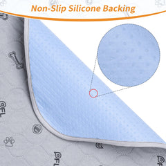 Pick For Life non-slip bottom pad stays in place on floors.