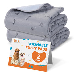 PICK FOR LIFE washable dog pee pads with bone print, top view for quick absorption.