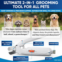 Picky Zoom cat nail clippers with LED illumination for safe trimming.