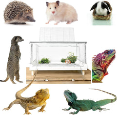 PIDINUK hamster cage top opening enables quick access during care.