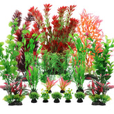 PietyPet plastic aquarium plants collection in bright colors for vibrant tanks
