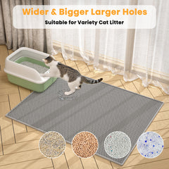 Pieviev easy-clean EVA mat; quick to wash and reuse.