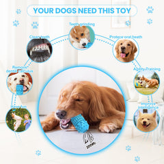 PIFFZEDO azure dog toy milk flavor entices longer chewing sessions.