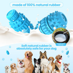 PIFFZEDO azure dog toy texture detail highlighting layered rubber.