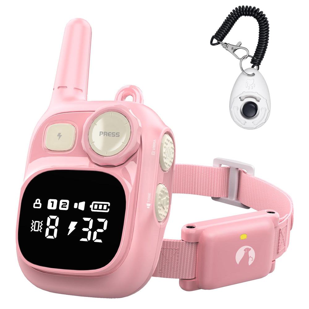 Pikabiu dog shock collar remote in action for outdoor training.