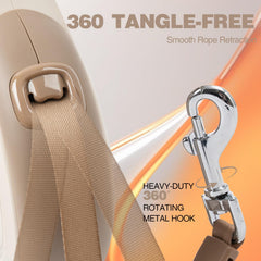 PINA leash with rust-proof swivel hook for secure attachment outdoors