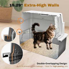 PINENEST XXXXL 19 inch high walls reduce scatter and odors
