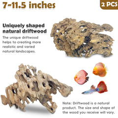 PINVNBY driftwood aquarium large branch highlights texture for terrariums