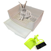 PINVNBY large rabbit litter box with drawer for easy cleaning