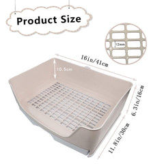 PINVNBY litter box with removable drawer makes cleaning effortless.