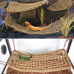PINVNBY lizard hammock bed provides soft, sturdy resting in terrariums