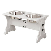 Piskyet elevated dog bowls stand promotes ergonomic feeding and style.