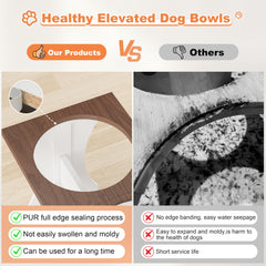 Piskyet wooden dog bowl stand blends farmhouse style with practical design.