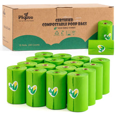 Pkpoo compostable dog bags in recyclable packaging
