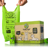PLANET POOP extralong bags with handles offer easy cleanup on walks.