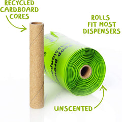 PLANET POOP un-scented bags reduce odors while handling pet waste.