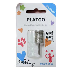 PLATGO 60 grit diamond bit creates smooth nails with reduced heat
