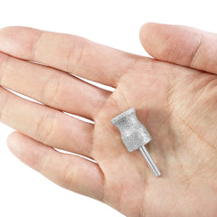 PLATGO Diamond Dog Nail Grinder in use on a small dog for gentle nail maintenance.