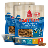 PLATO Small Bites air-dried training treats in a bag for rewards