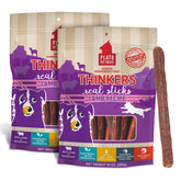 PLATO Thinkers Lamb 10oz Pack: two air-dried dog treats for healthy snacking.