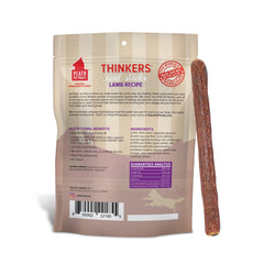 PLATO Thinkers Lamb Treat close-up shows air-dried texture for a satisfying chew.