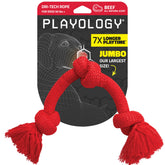 Playology Dri-Tech rope tug for large dogs, durable close-up