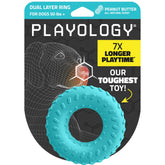 Playology dual-layer ring chew toy for powerful chewers with long-lasting play.