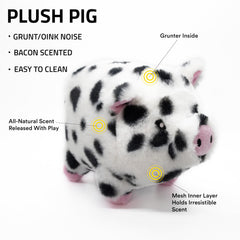 Playology Plush Pig close-up scent detail for engaging scent-driven play.