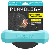 Playology Squeaky Chew Stick for large dogs with a vivid squeak that boosts engagement