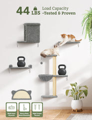 PLEKER cat basket wall mounted creating a quiet retreat above the floor