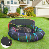 PLITTPETTS outdoor cat enclosure tent for safe sunlit playtime and supervision