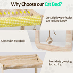 PLITTPETTS natural sisal material offers a durable scratching surface.