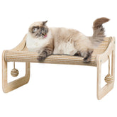 PLITTPETTS sisal cat scratcher bed with natural surface for scratching and lounging.