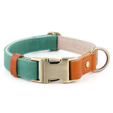 Plutus Pet genuine leather hemp dog collar with buckle for soft comfort and durability