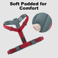 Side adjustment closeup demonstrates easy customization for growing dogs