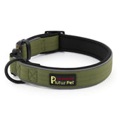 Plutus Pet Tactical Dog Collar features durable nylon for rugged outdoor adventures