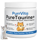 PLYNXE PurrVita Taurine powder tub closeup supports daily feline energy
