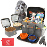Pmpete dog travel bag with full setup for easy packing and organization.
