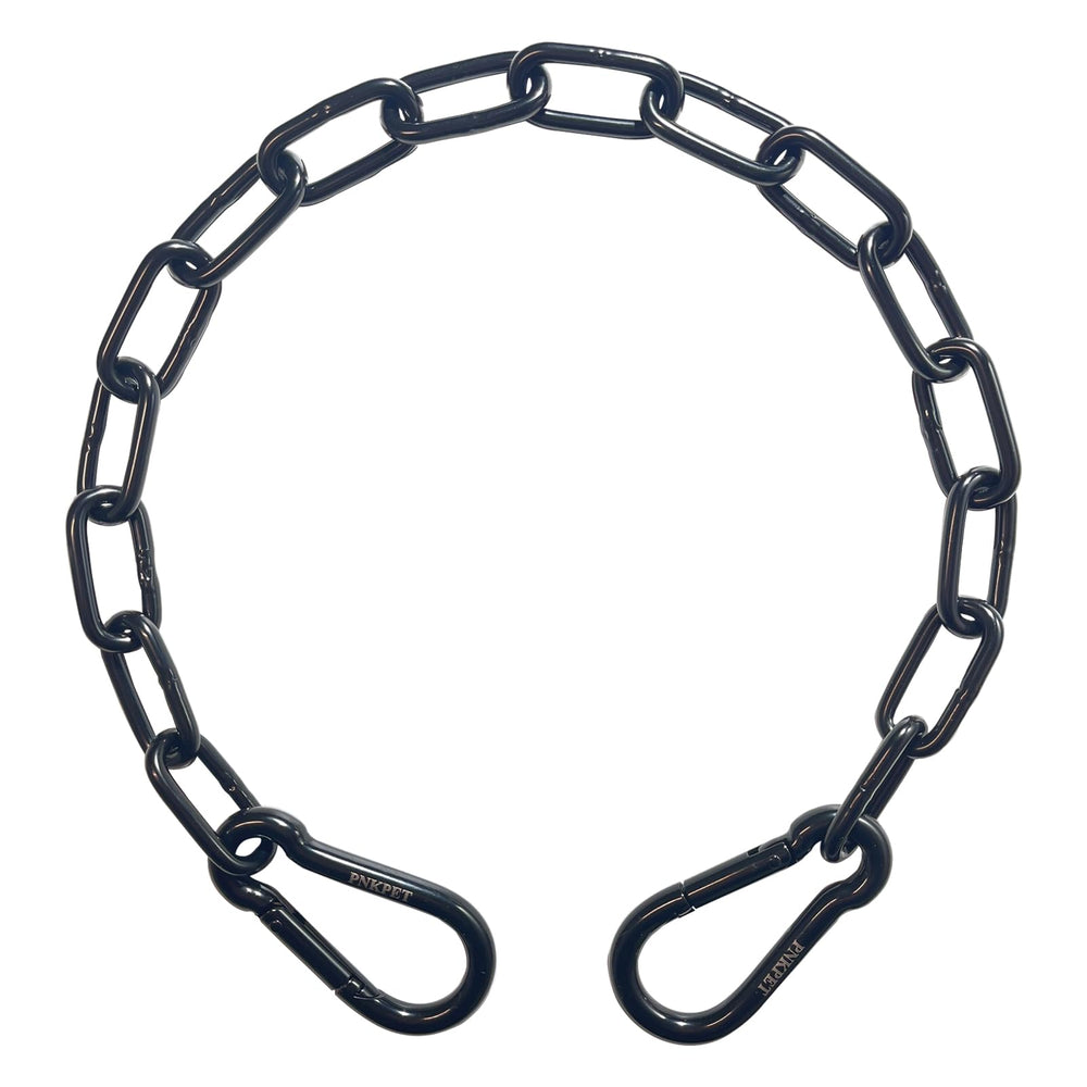 PNKPET 20-inch gate chain with carabiners for durable outdoor fencing.