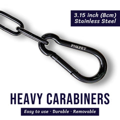PNKPET heavy-duty chain close-up showing smooth welds.