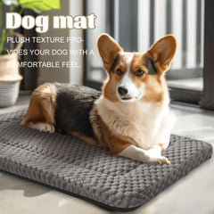 Pobopobo crate mat with reversible canvas side for breathable comfort