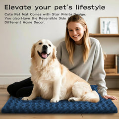 Pobopobo dog bed crate pad canvas side is breathable for warmer days.