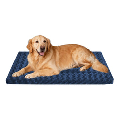 Pobopobo dog bed crate pad with reversible design for year-round comfort.