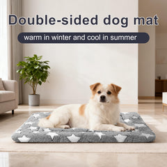pobopobo dog bed mat with canvas side for breathable comfort